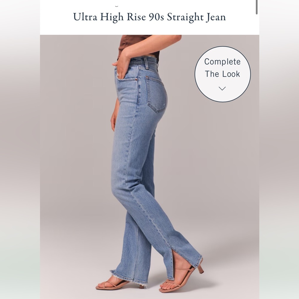 ultra high rise 90’s straight jean